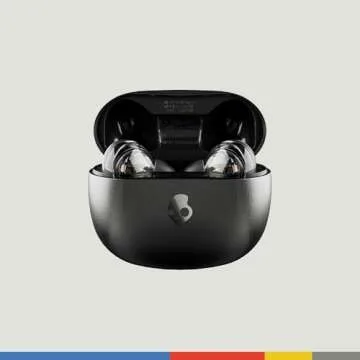 Skullcandy Rail ANC In-Ear Noise cancelling Wireless Earbuds, 27 Hr Battery, Microphone, Works with ...