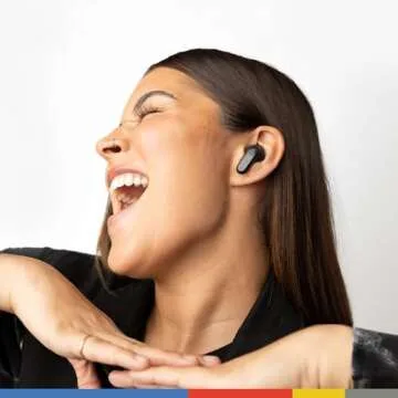 Skullcandy Rail ANC In-Ear Noise cancelling Wireless Earbuds, 27 Hr Battery, Microphone, Works with iPhone Android and Bluetooth Devices - True Black