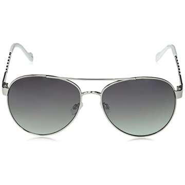 Jessica Simpson Women's J5999 Classy Metal Aviator Pilot Sunglasses with UV400 Protection - Glamorou...