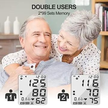 Large Cuff Blood Pressure Monitor Voice Memory Accurate