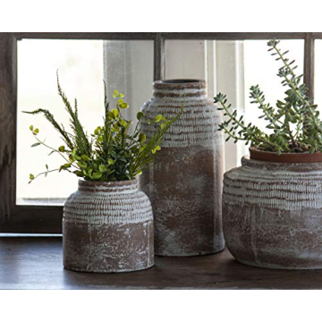 Foreside Home Antique Brown Glazed Planter Pot