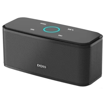 DOSS SoundBox Touch Wireless Bluetooth Speaker with 12W HD Sound and Bass, IPX5 Waterproof, 20H Play...