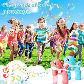 Automatic Bubble Gun Toy for Kids - Fun Summer Activity