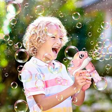 Automatic Bubble Gun Toy for Kids - Fun Summer Activity