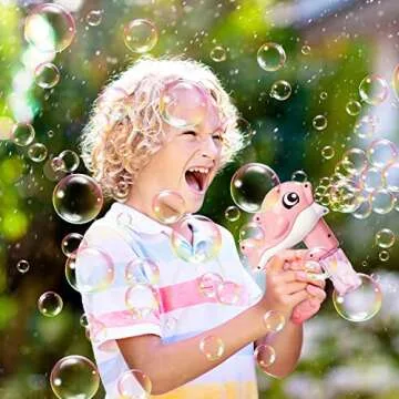 Automatic Bubble Gun Toy for Kids - Fun Summer Activity