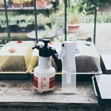 DIKOO Spray Bottle for Plants, Continously Hair Water Spray Bottles Refillable Cosmetic Aerosol Misting Spray Bottle for Curly Hair, Hairstyling, Cleaning, Garden, Skin Care, Ironing, Plant Watering