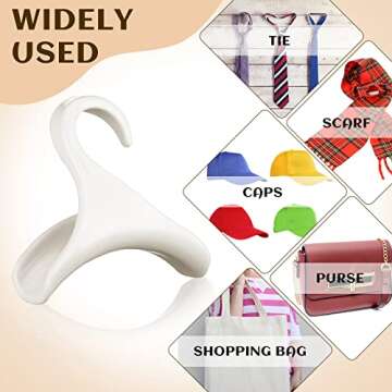 Yalikop Purse Hanger Hooks - Durable Organizer Set of 6