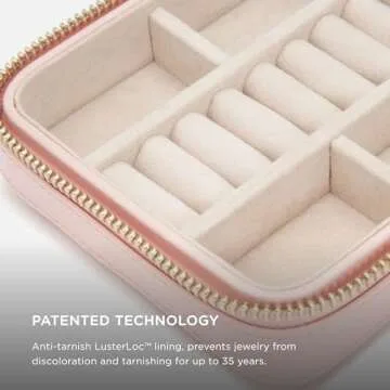 Wolf Designs Caroline Travel Jewelry Case - Luxury Protection