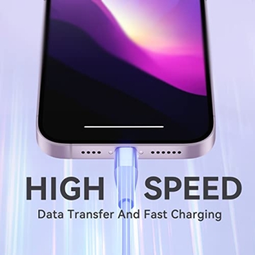 10FT Multi-Color MFi iPhone Charger - Fast Charging 3Pack