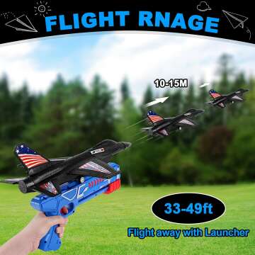 F-16 Fighting Falcon Airplane Launcher Toy for Kids