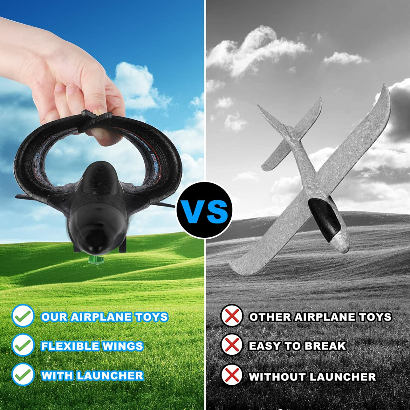 F-16 Fighting Falcon Airplane Launcher Toy for Kids