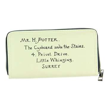 Harry Potter Wallet For Women Hedwig Hogwarts Letter Wax Seal Zip Around Womens Wallet