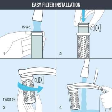 Brita Large Water Filter Pitcher for Tap and Drinking Water with 1 Stream Filter, Lasts 2 Months, 12-Cup Capacity, BPA Free, Ice