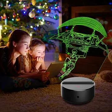 BEISHIDA Boys Gifts Toys Balloon Night Light 3D Lamp Illusion 7 Colors Changing Remote & Touch Control Birthday Xmas Christmas Gifts for Age 1 2 3 4 5 6 7 8+ Year Old Kids Boys