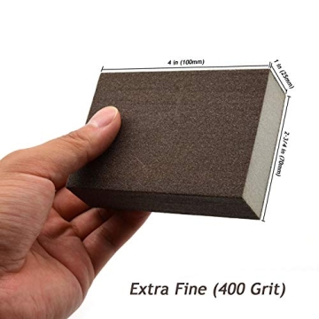 Extra Fine Sanding Sponge 4-Pack for Polishing & Crafts
