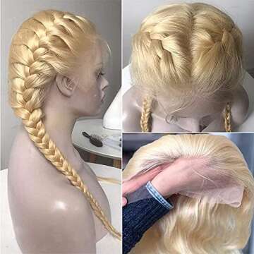 LUMIERE 613 Lace Front Wig Human Hair - 613 Closure Wig Human Hair Body Wave 4x4 HD Lace Front Wig f...