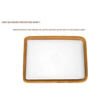 Kinmac 360° Protective Vertical Style Laptop Sleeve Case Bag with Pocket for MacBook Pro 14 inch,iPad Pro 12.9" and 13.5 inch-14 inch Laptop (Grey Canvas)