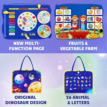 Gefanke Busy Board - Montessori Sensory Toy for Kids