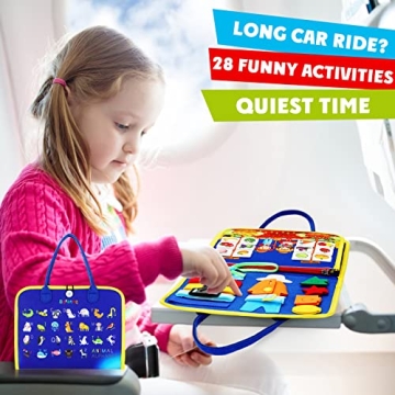 Gefanke Busy Board - Montessori Sensory Toy for Kids