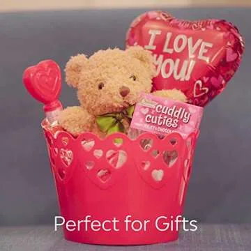 Fluffuns Teddy Bear Plush 9" (3 Pack) Cute Teddy Bears Stuffed Animals in 3 Colors - Stuffed Bears (Dark Brown, Golden, White)