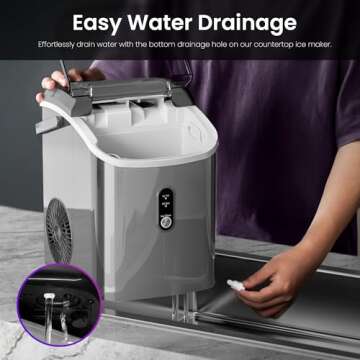 Kismile Portable Nugget Ice Maker for Any Occasion