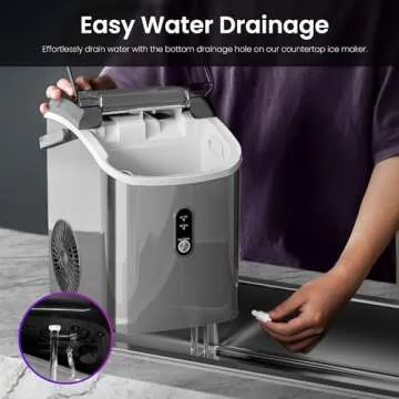 Kismile Portable Nugget Ice Maker for Any Occasion