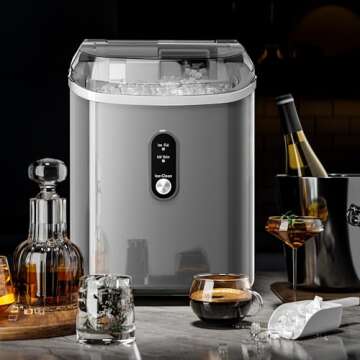 Kismile Portable Nugget Ice Maker for Any Occasion