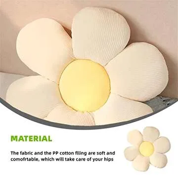 LEHU Flower Pillow: Cute Floral Cushion for All Ages