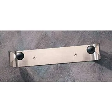 Prodyne Under Cabinet Paper Towel Holder, Silver and Black Small