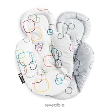 4moms RockaRoo and MamaRoo Infant Insert, Machine Washable, Soft, Plush Fabric, Reversible Design