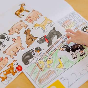 Melissa & Doug Activity Pad for Learning Numbers and Colors