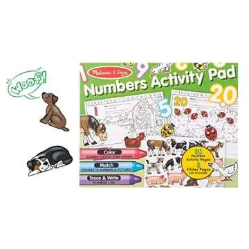 Melissa & Doug Activity Pad for Learning Numbers and Colors