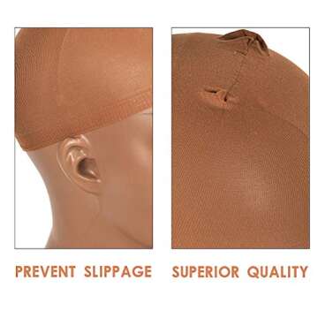 Comfortable Brown Wig Caps for Every Occasion - 12 Pack