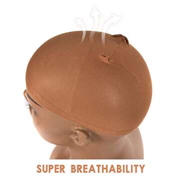 Comfortable Brown Wig Caps for Every Occasion - 12 Pack