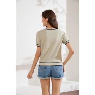 Stylish Women's Short Sleeve Shrug Sweater with Pockets