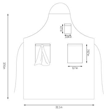 Tobyan Soft Cotton Linen Apron - Retro Linen Art Apron, Adjustable Casual Apron with Towel, Great for Florist, Coffee House and Kitchen (Pink)