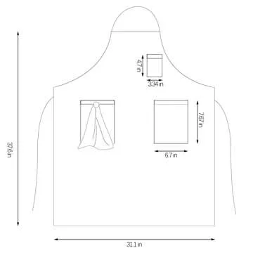 Tobyan Soft Cotton Linen Apron - Retro Linen Art Apron, Adjustable Casual Apron with Towel, Great for Florist, Coffee House and Kitchen (Pink)