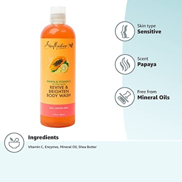 SheaMoisture Papaya & Vitamin C Body Wash - Brightening and Hydrating
