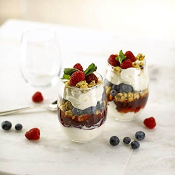 Elegant Luminarc Stemless Wine Glass Set of 12 - 15 oz