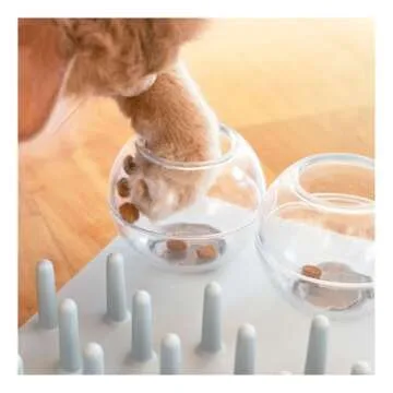 TRIXIE Fun Board Strategy Game for Cats, Puzzle Toy, Treat Dispenser, Interactive Play, Mental Stimulation