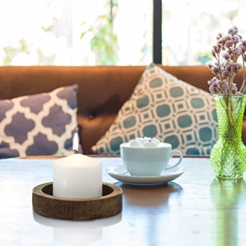 Stonebriar Long Burning Unscented Pillar Candles Set