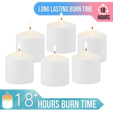 Stonebriar Long Burning Unscented Pillar Candles Set