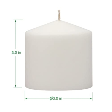 Stonebriar Long Burning Unscented Pillar Candles Set