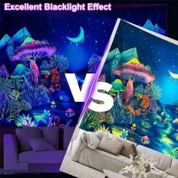 BOSITE 2 Pack 10W 48 LED Black Light Bars for Parties