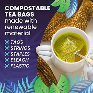 Organic Spearmint Herbal Tea — 100 Tea Bags | Grown in USA | Eco-Friendly Tea Bags | Non-GMO Caffeine Free Tea | Cederberg Tea Company