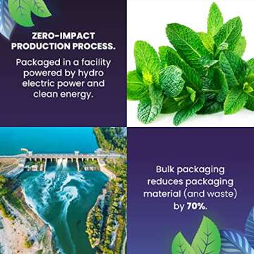 Organic Spearmint Herbal Tea — 100 Tea Bags | Grown in USA | Eco-Friendly Tea Bags | Non-GMO Caffeine Free Tea | Cederberg Tea Company