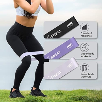 Sweet Sweat Mini Loop Resistance Bands Set for Versatile Workouts