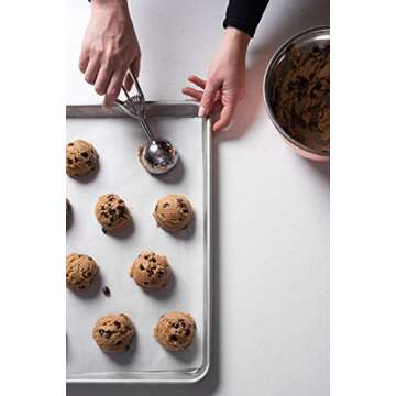 Bellemain 1/4 Cup Stainless Steel Cookie Dough Scooper and Ice Cream Scoop/Melon Baller with Food Release Blade