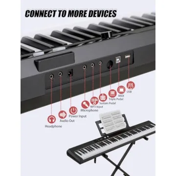 UISCOM 88-Key Semi-Weighted Portable Keyboard