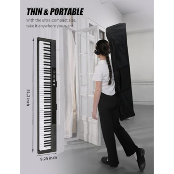 UISCOM 88-Key Semi-Weighted Portable Keyboard